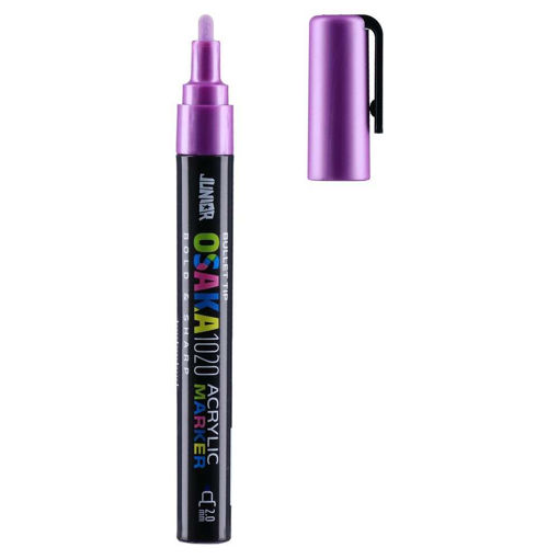 Picture of JUNIOR ACRYLIC MARKER 2MM METALLIC PURPLE